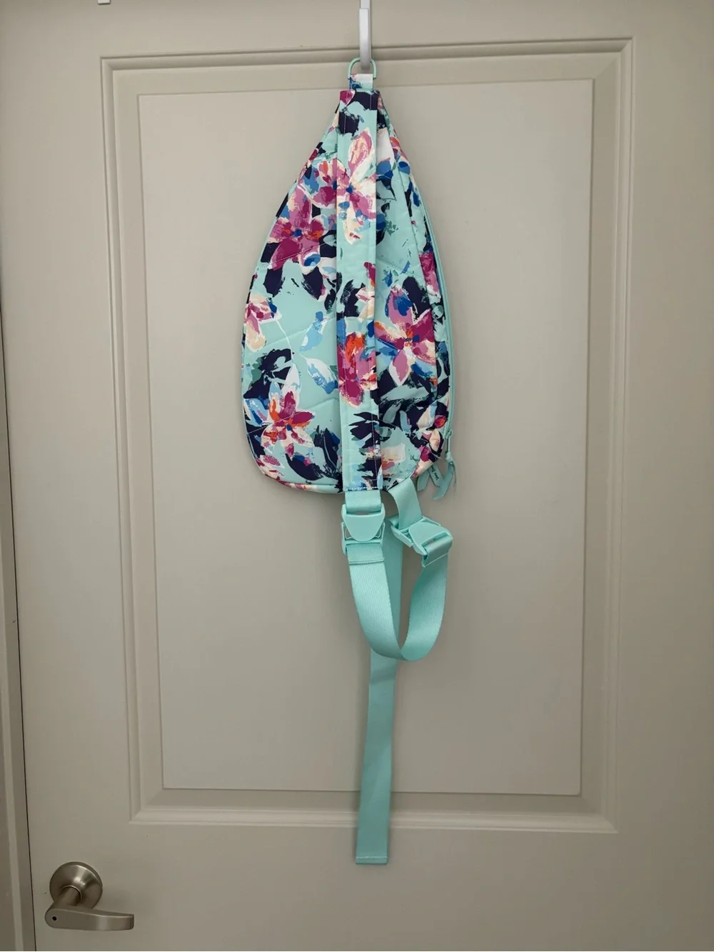 Vera Bradley Mint Floral Sling Bag for Kids